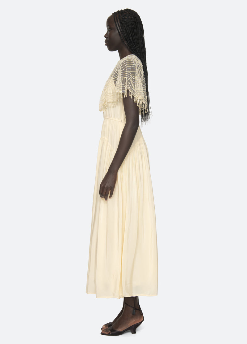 cream-carlotta dress-side view - 11