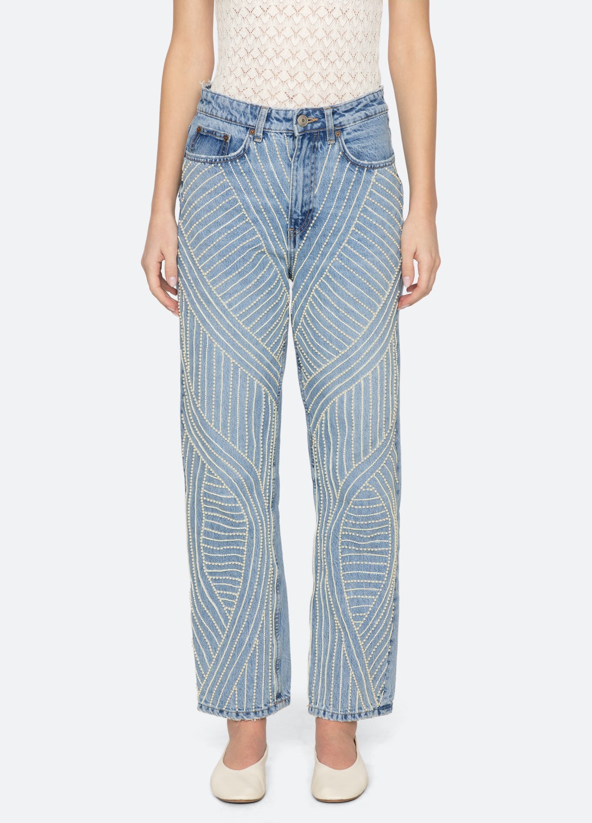 blue-carlotta jeans-front view