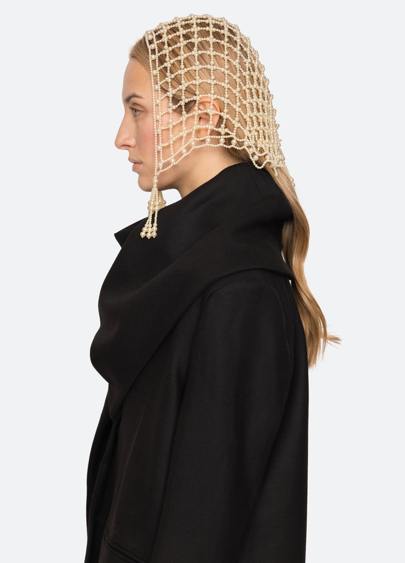 white-carlotta headpiece-side view - 3