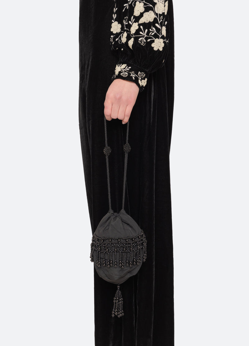 black-carlotta bag-detail view - 3