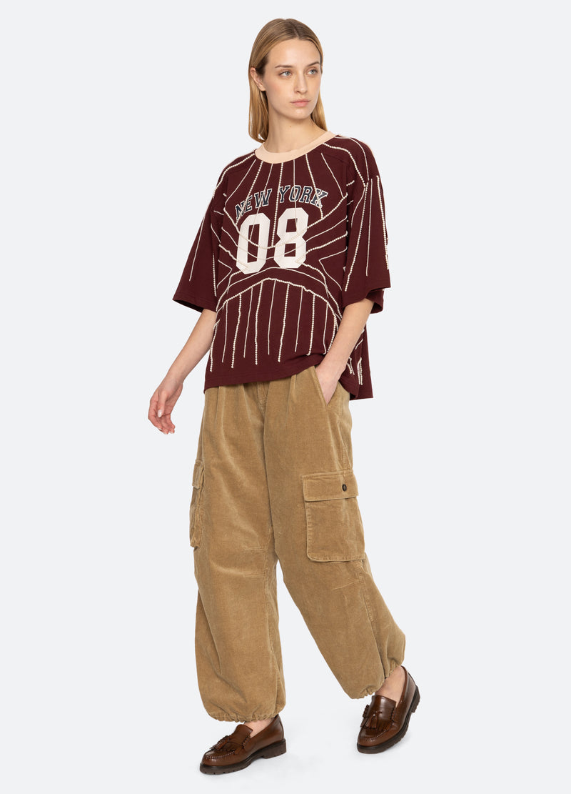 khaki-garrett pants-full body view - 7