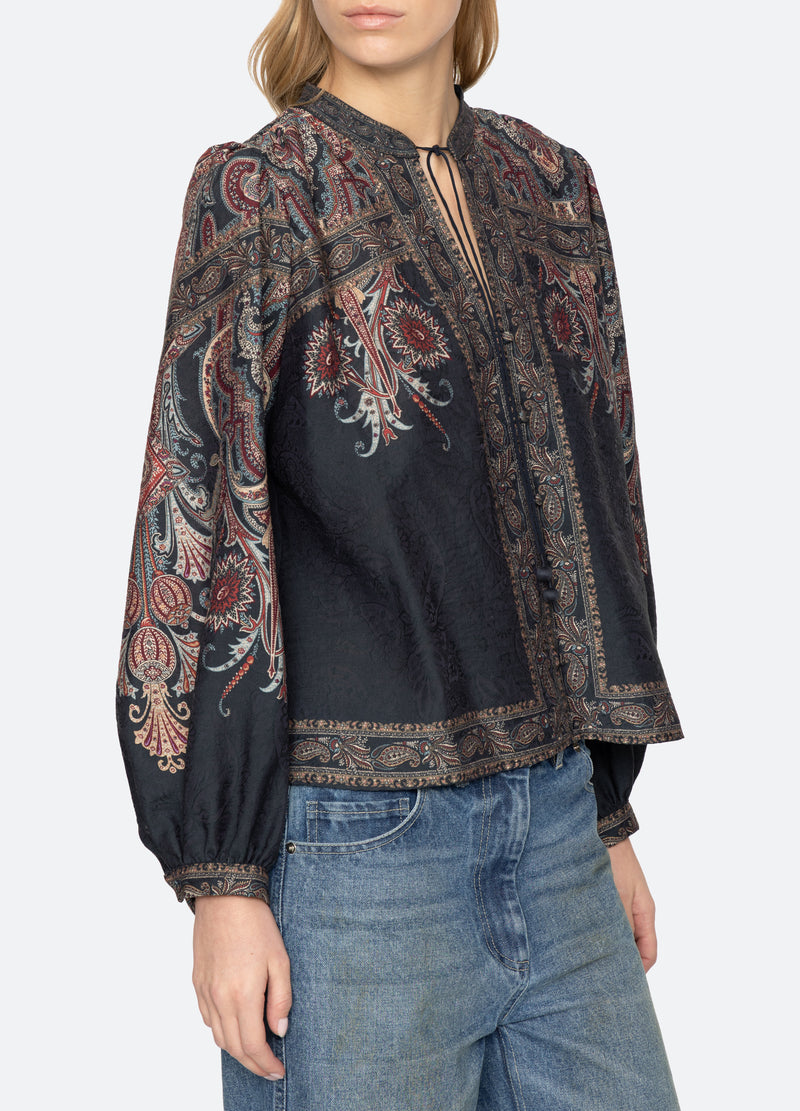 navy-hyacinth top-detail view - 7