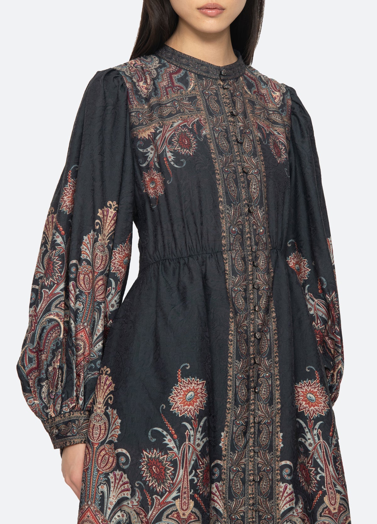 navy-hyacinth dress-detail view - 6