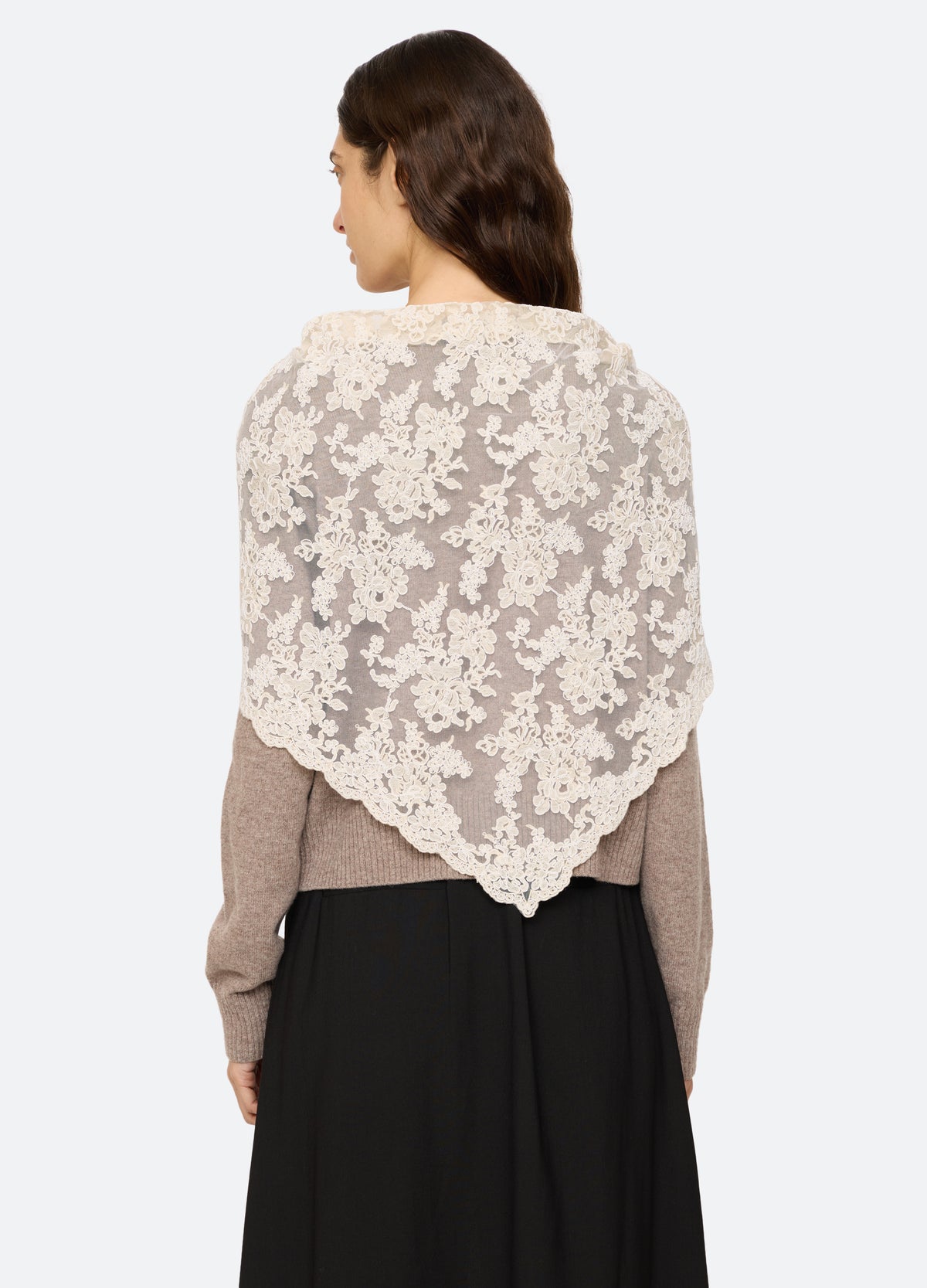 taupe-kirra cardigan-back view - 3