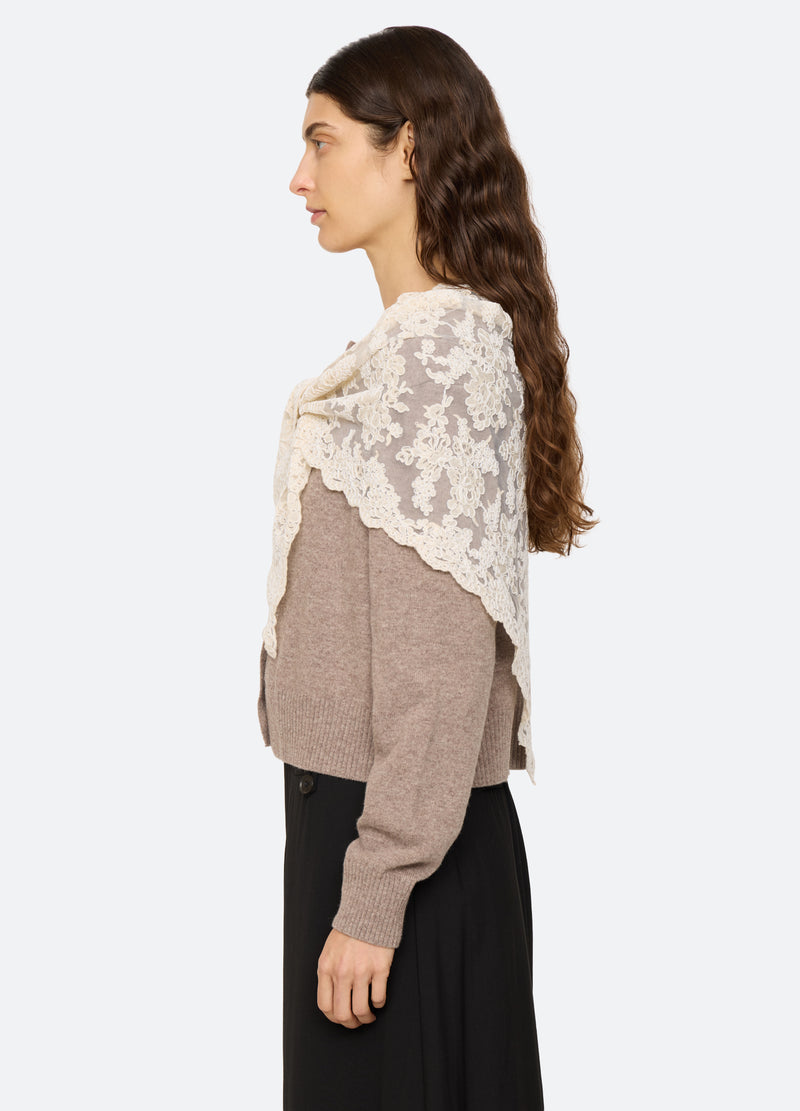 taupe-kirra cardigan-side view - 4