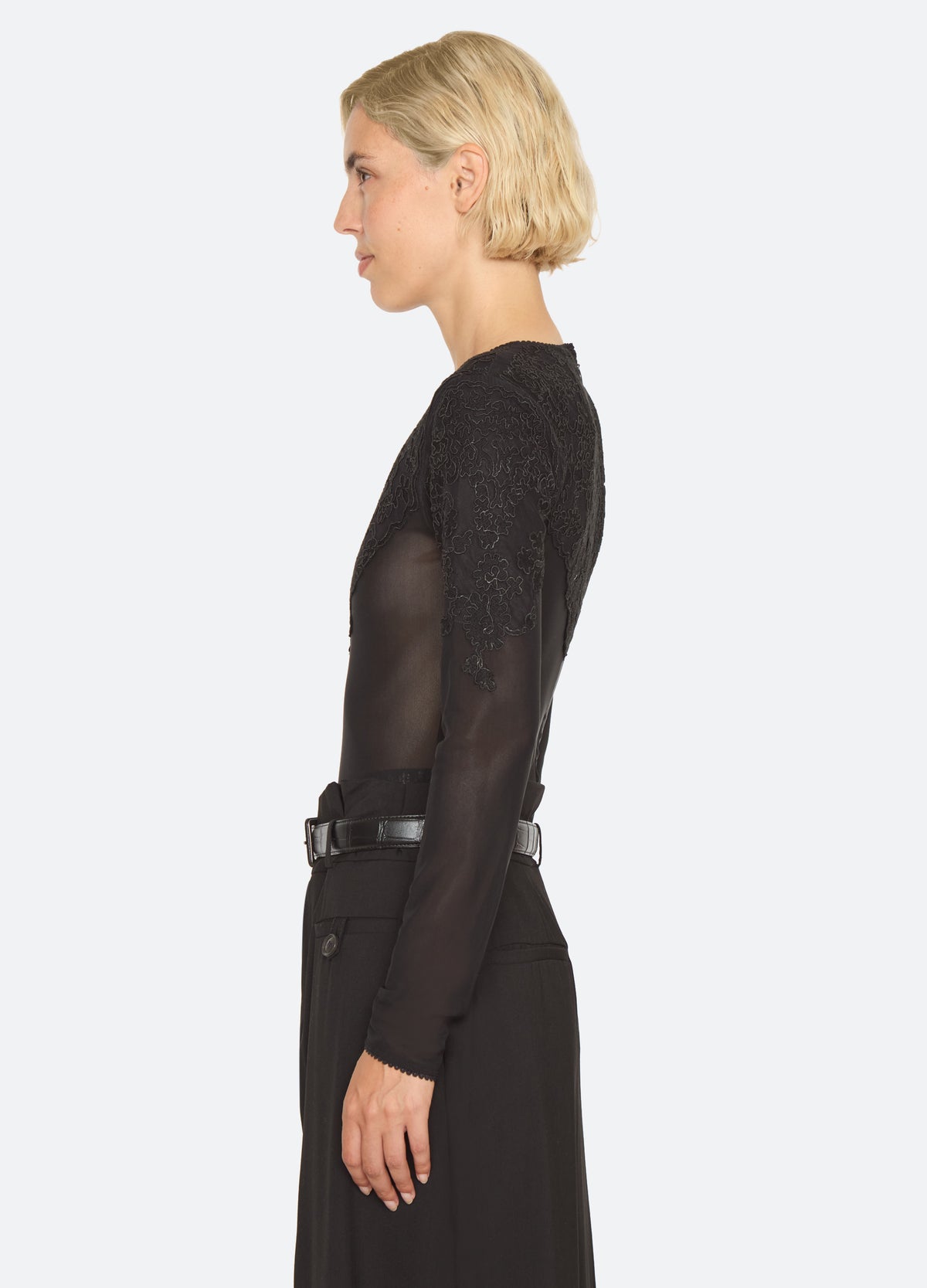 black-kirra bodysuit-side view - 3