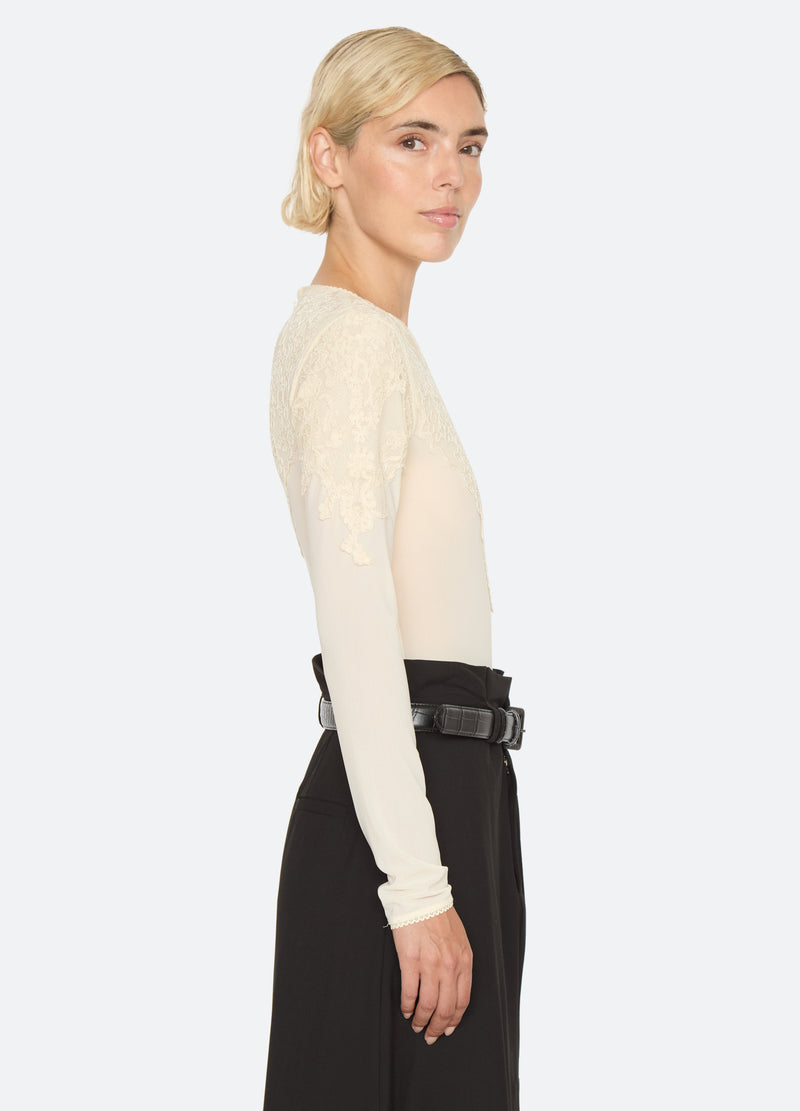 cream-kirra bodysuit-side view - 11