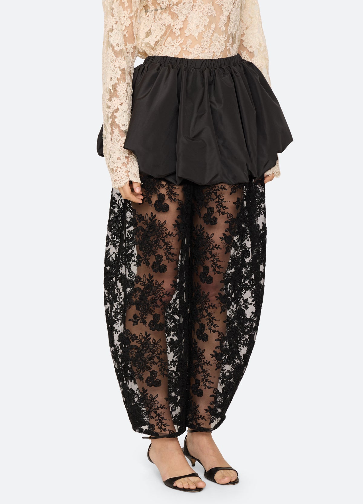 black-kirra pants-three quarter view - 6