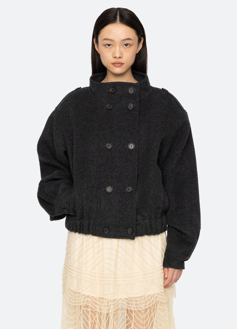 charcoal-lona jacket-front view - 1