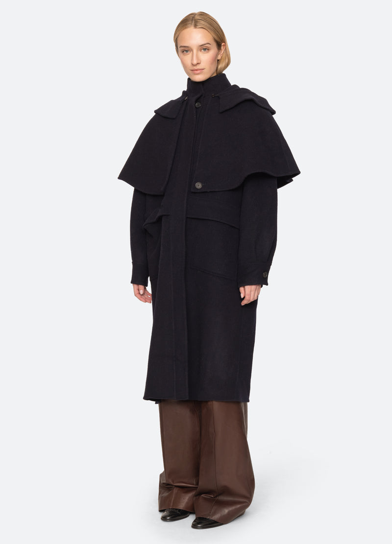 navy-lona coat-three quarter view - 5