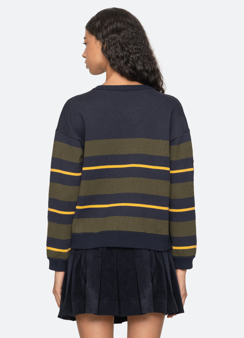 green-mina sweater-back view - 3