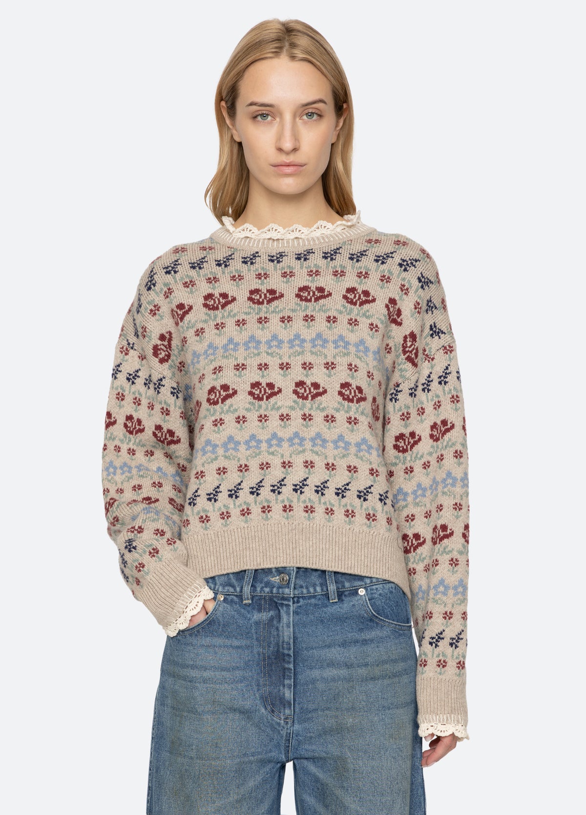 cream-preston sweater-front view