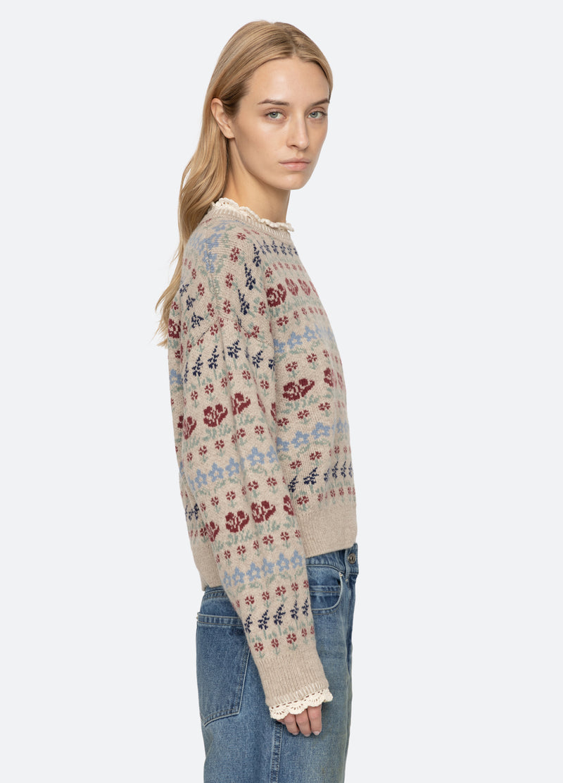cream-preston sweater-side view - 3