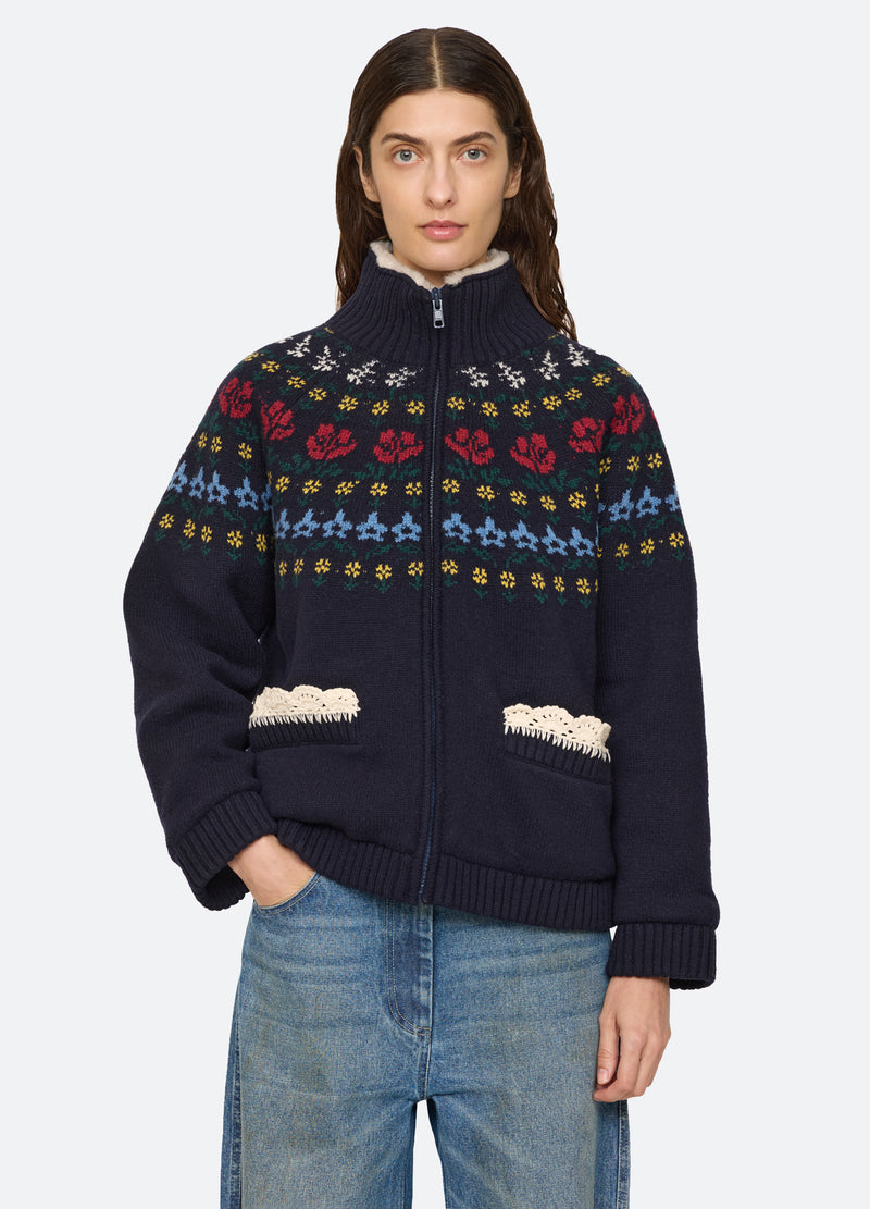 navy-preston jacket-front view - 6