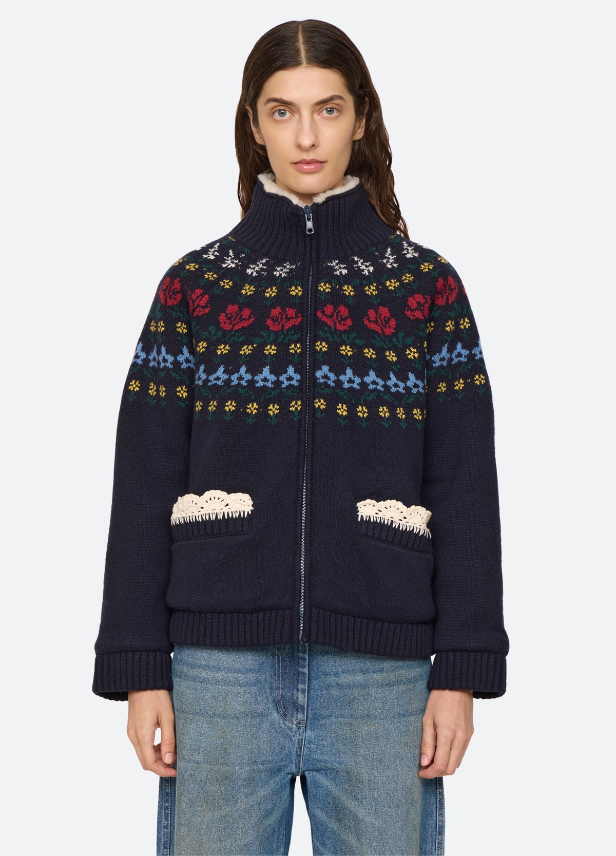 navy-preston jacket-front view 2