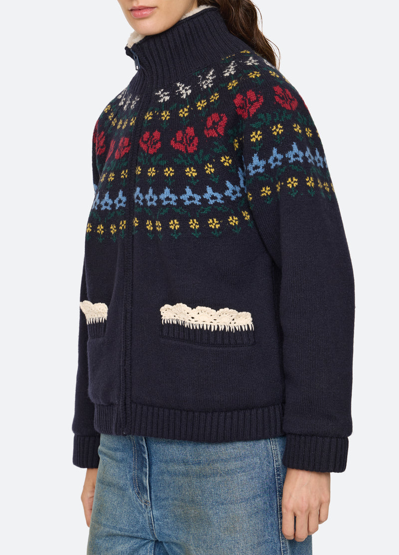 navy-preston jacket-detail view - 7