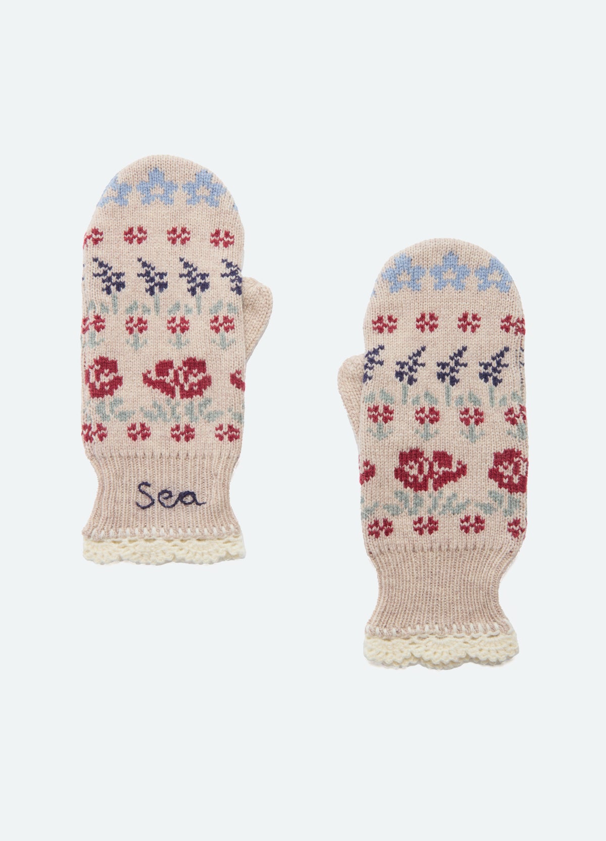 cream-preston mitten-front view - 3