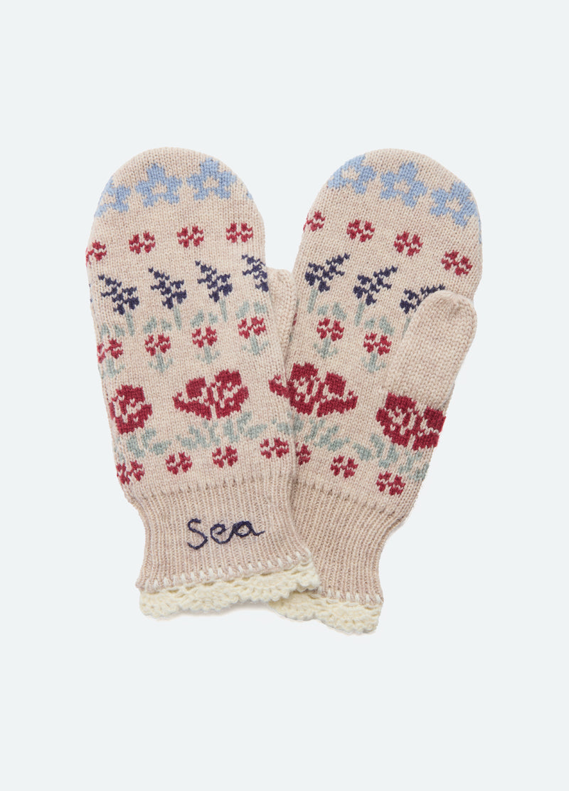 cream-preston mitten-front view 2 - 1