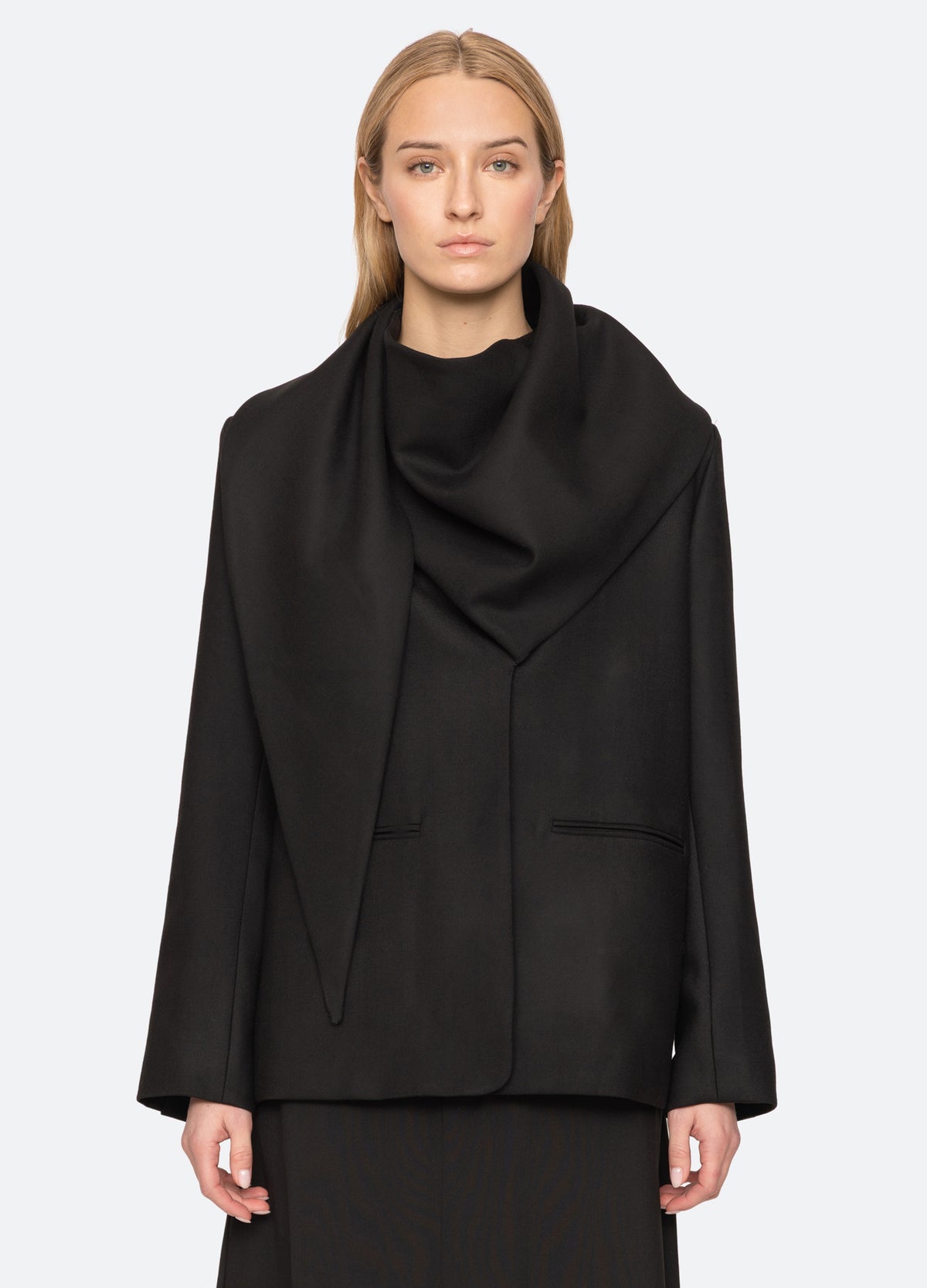 black-remi blazer-front view 2 - 2