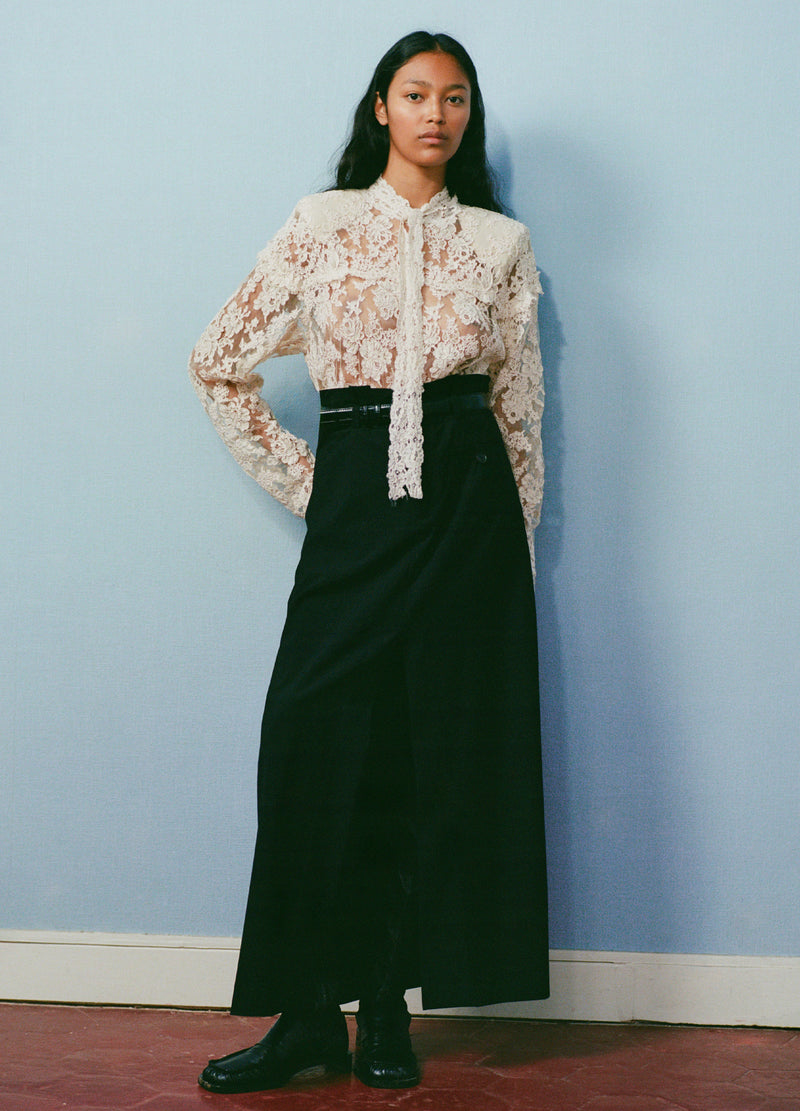 black-remi skirt-editorial view - 1
