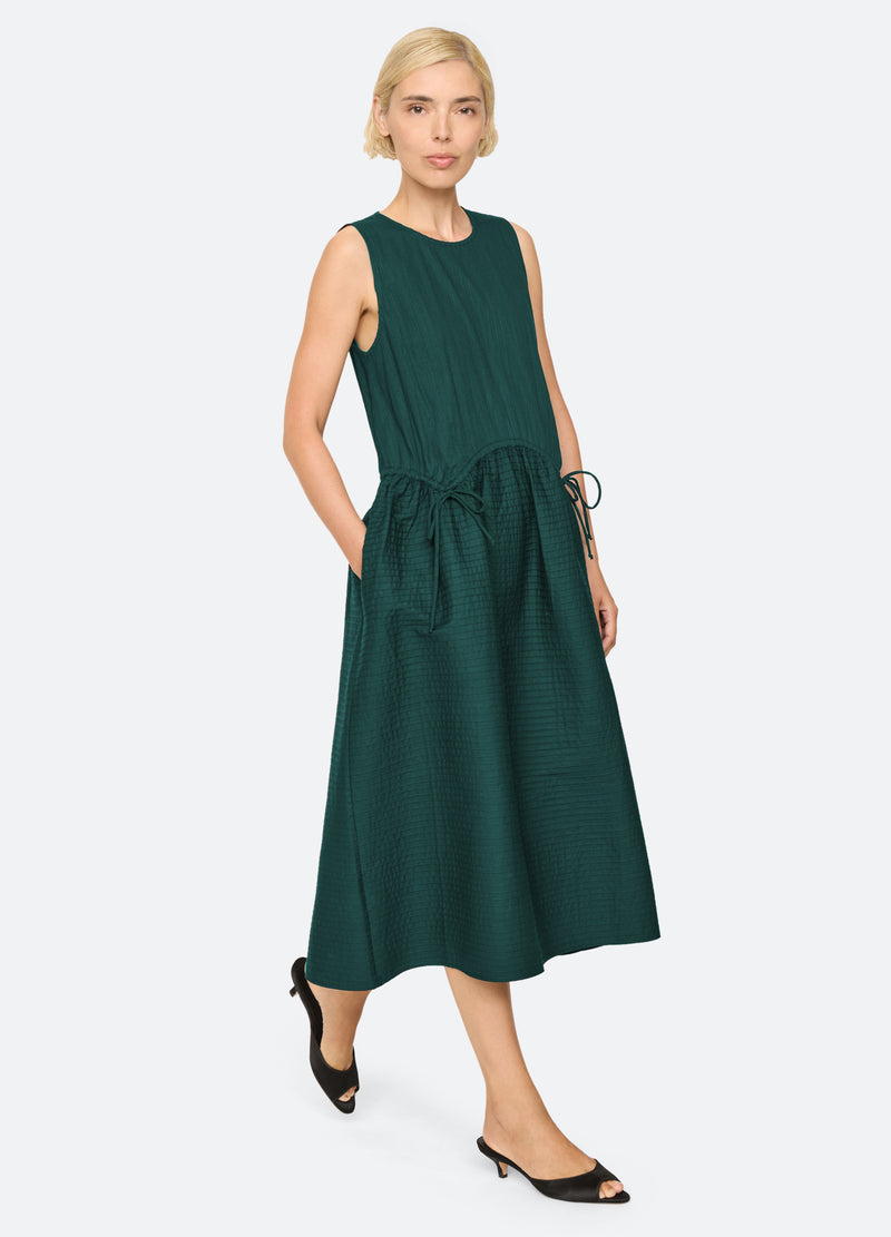 turquoise-roni dress-walking view - 13