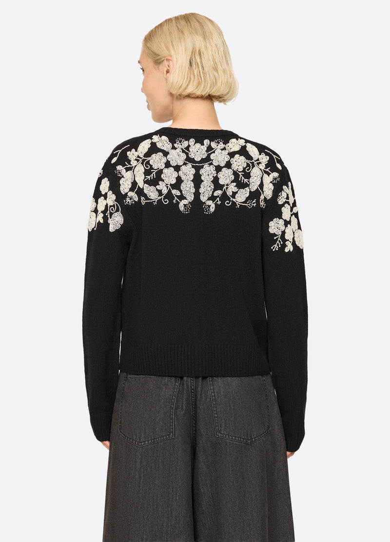 black-shiloh cardigan-back view - 2