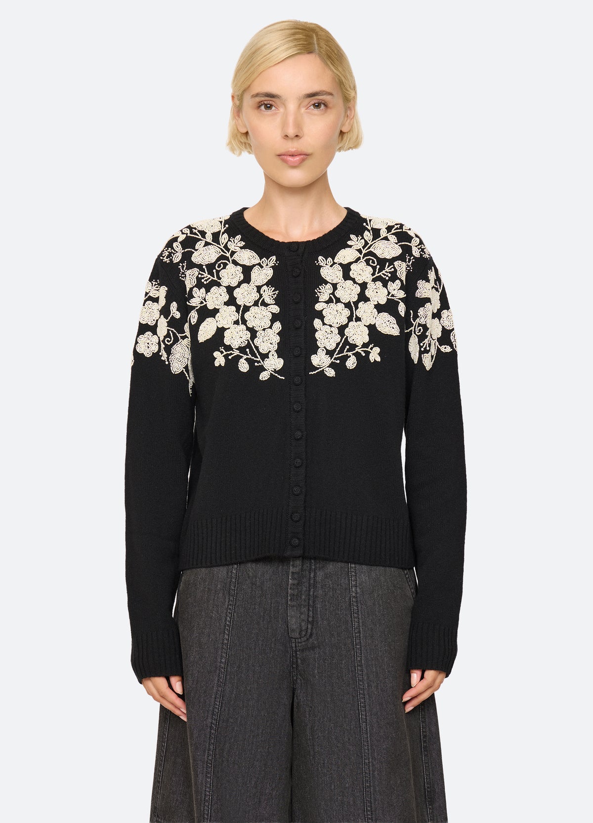 black-shiloh cardigan-front view 2