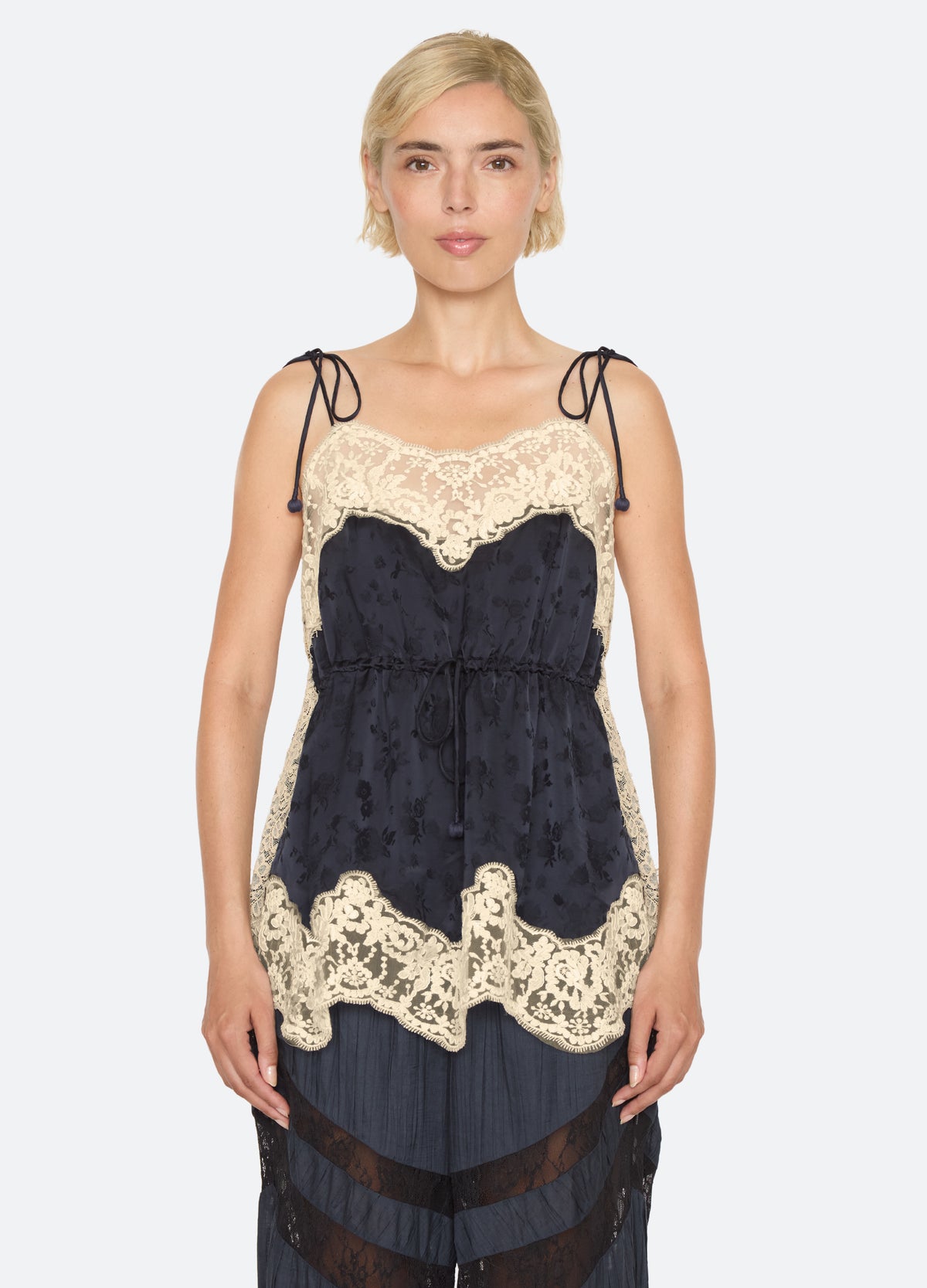 navy-shay camisole-front view - 2
