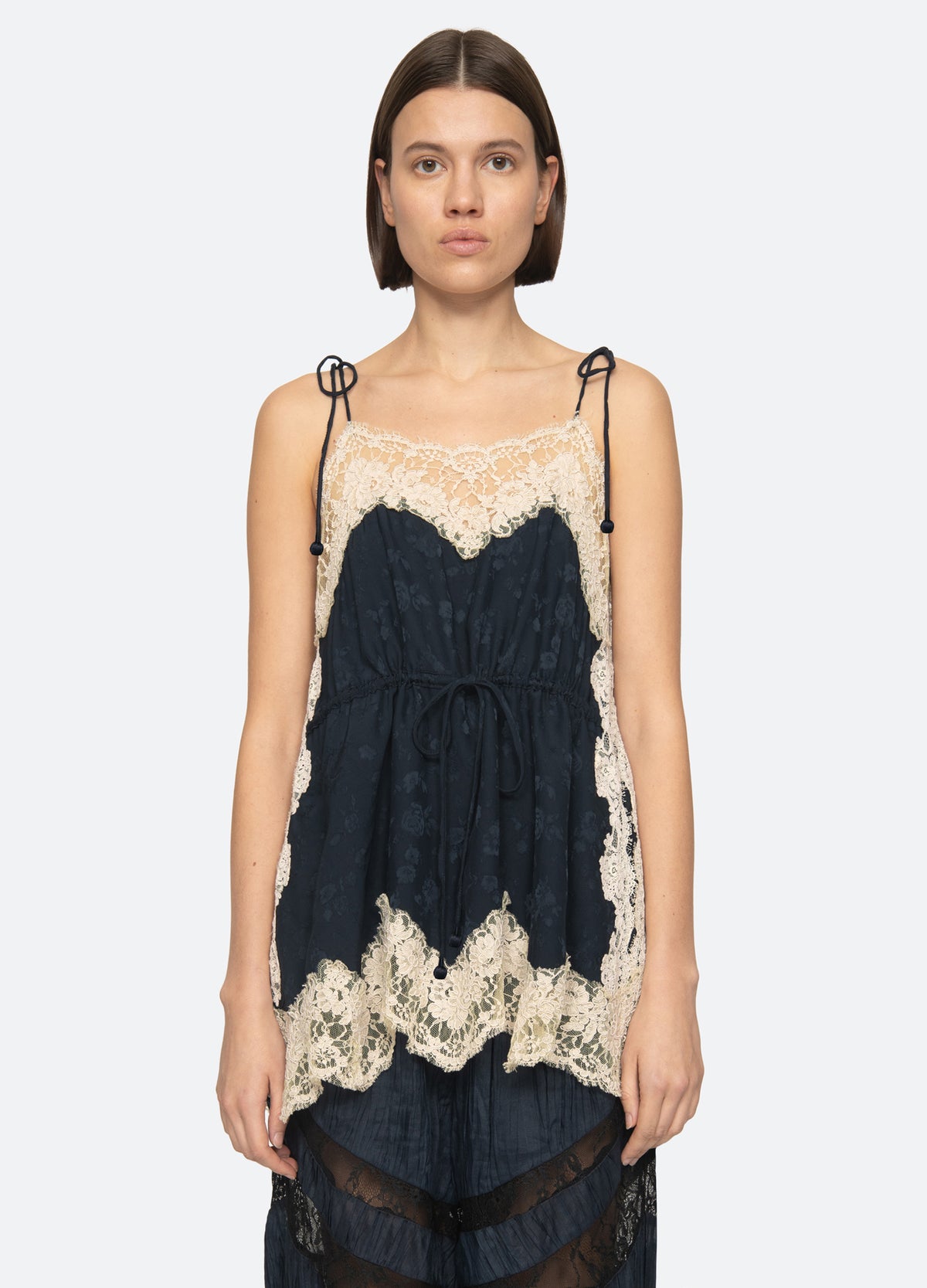 navy-shay camisole-front view