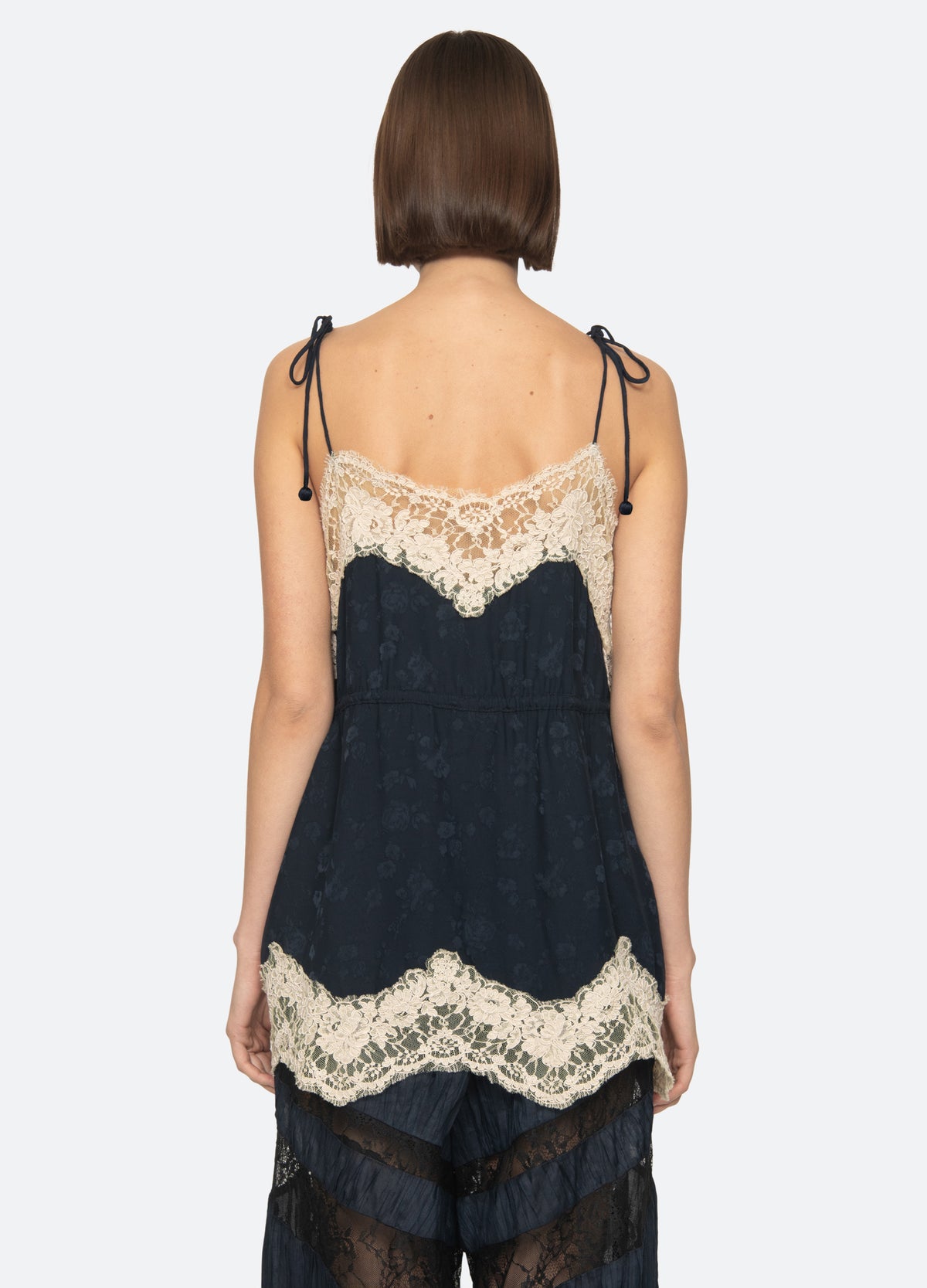 navy-shay camisole-back view - 2