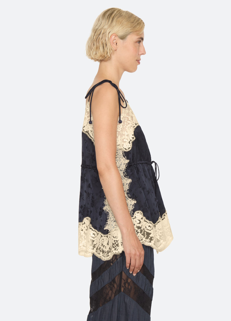 navy-shay camisole-side view - 4