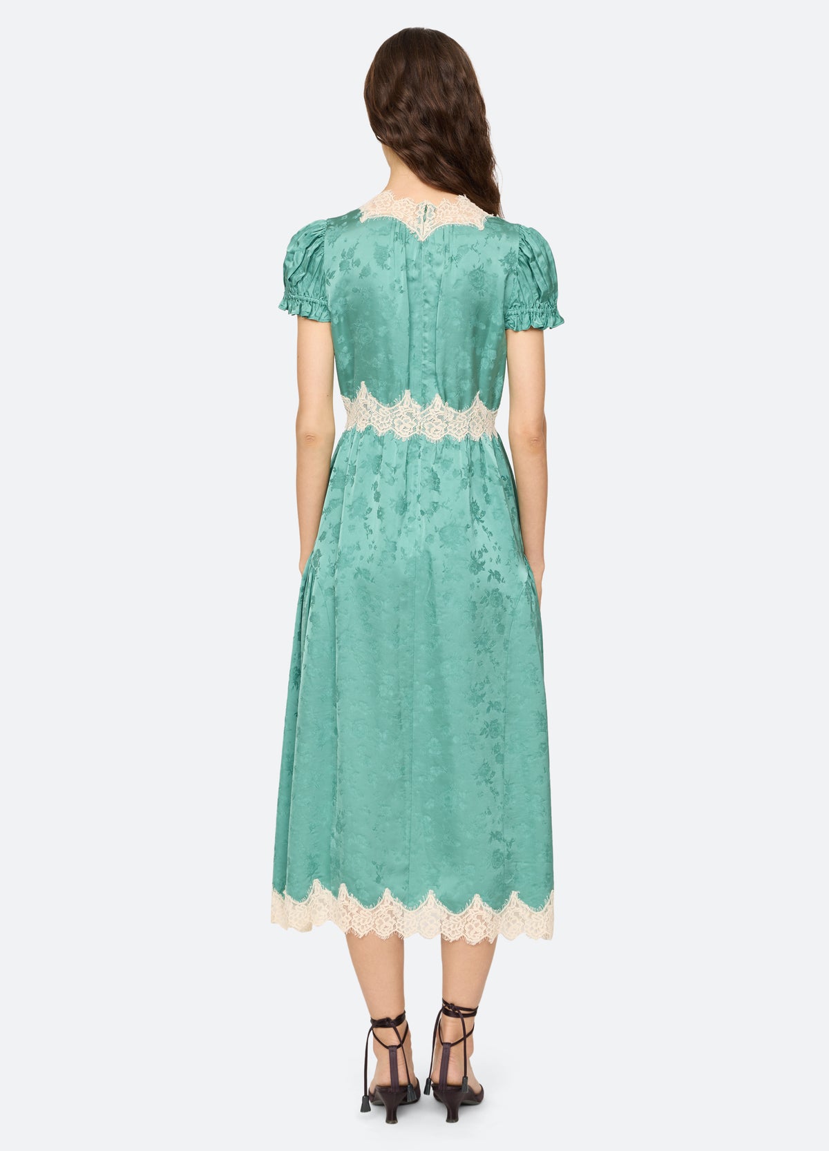 seaglass-shay v-neck dress-back view - 4