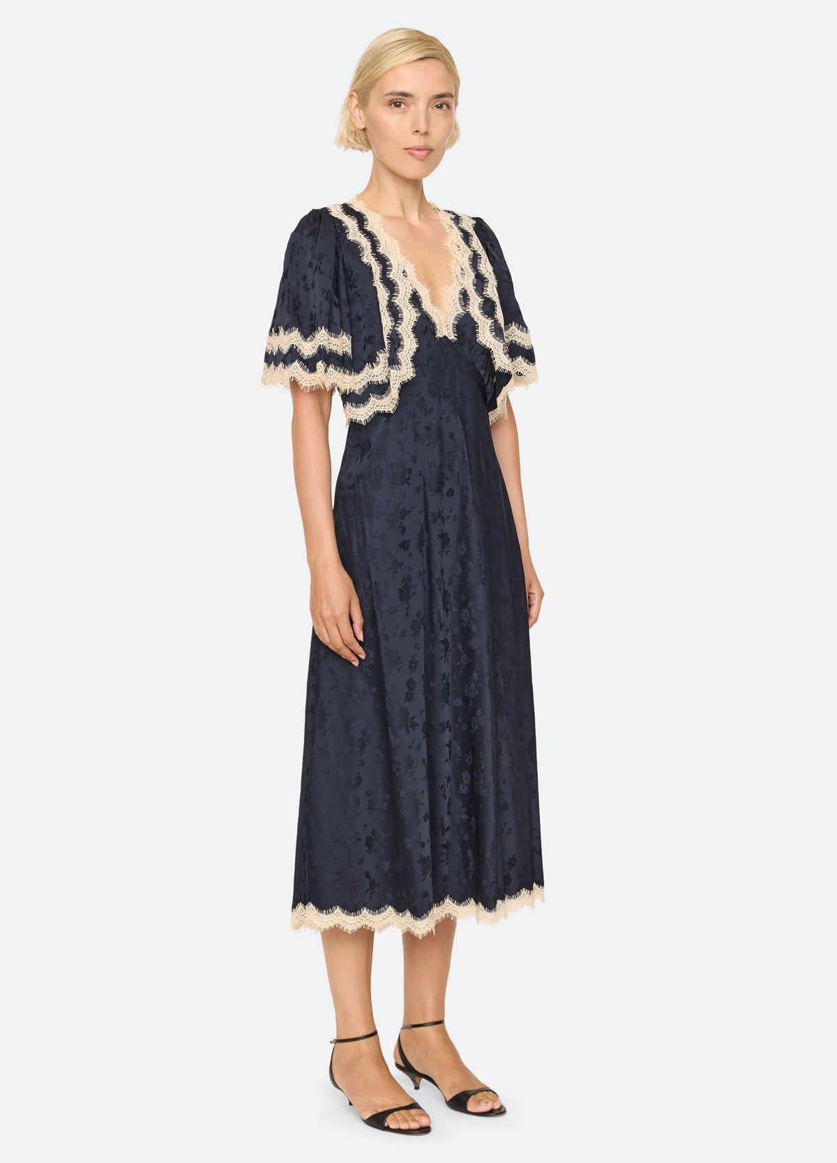 navy-shay dress-three quarter view - 5