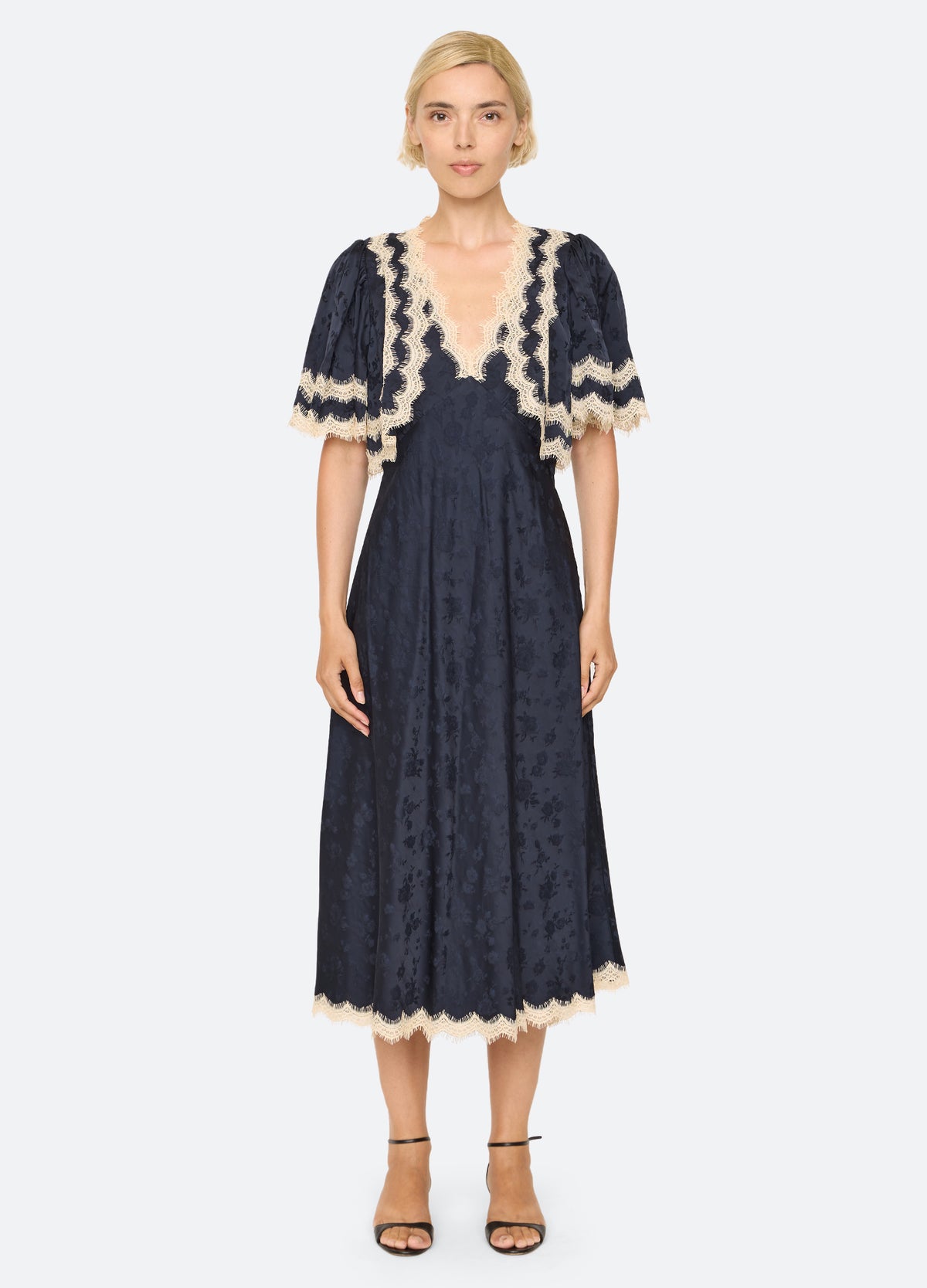navy-shay dress-front view - 2