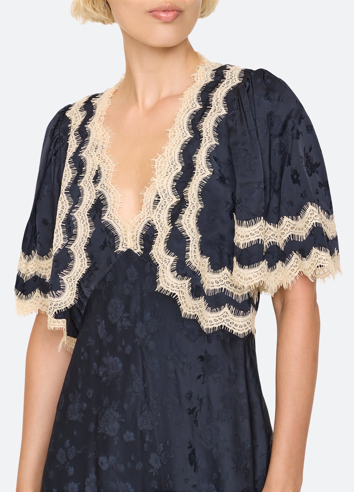 navy-shay dress-detail view - 6