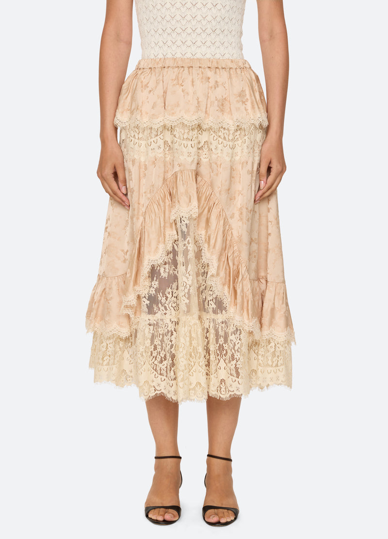 nude-shay skirt-front view - 1