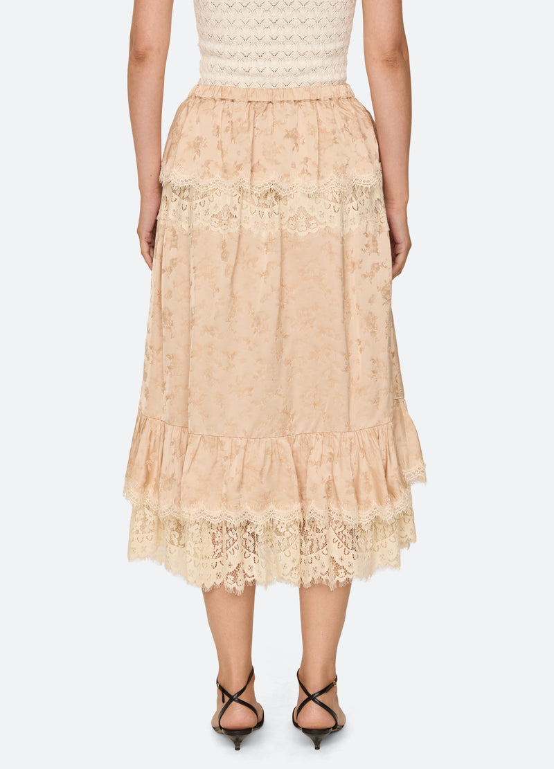 nude-shay skirt-back view - 2