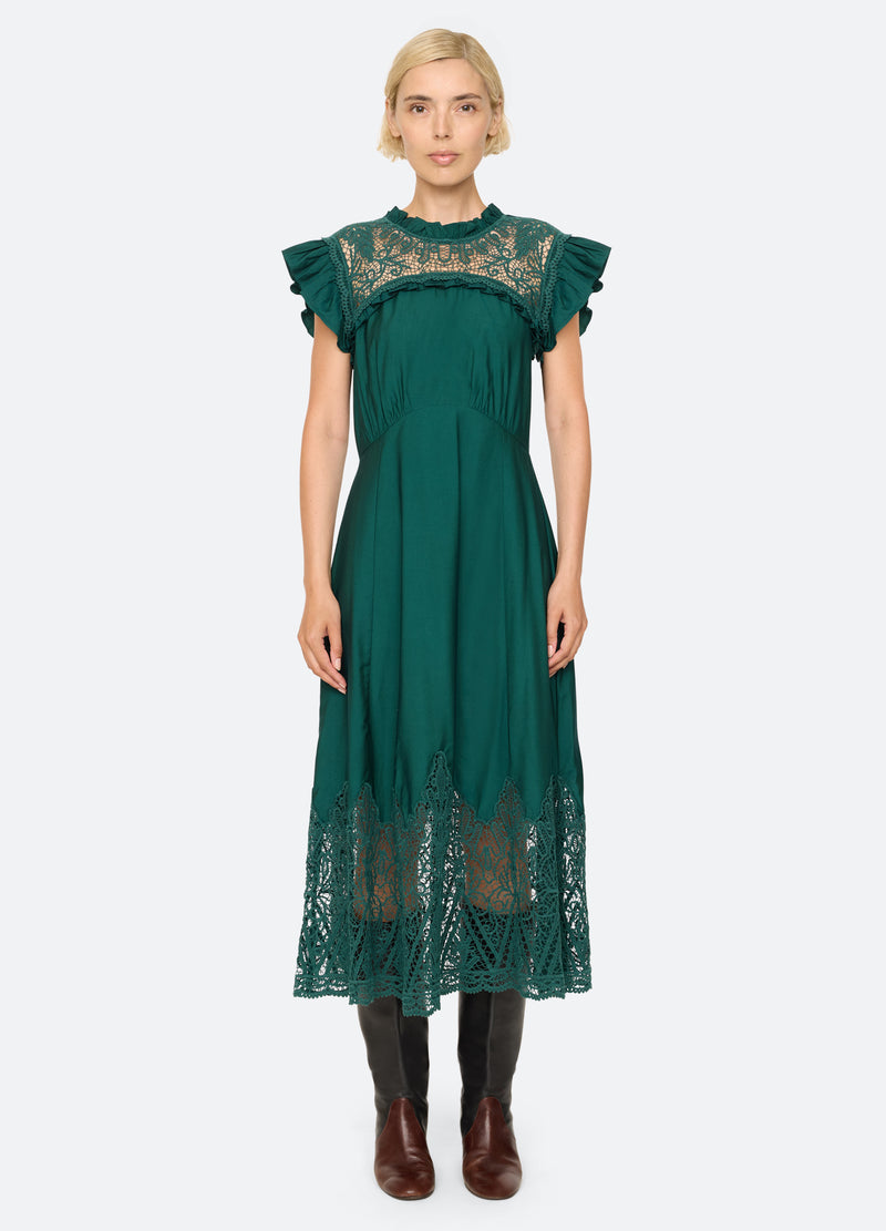 green-vali dress-front view 2 - 2