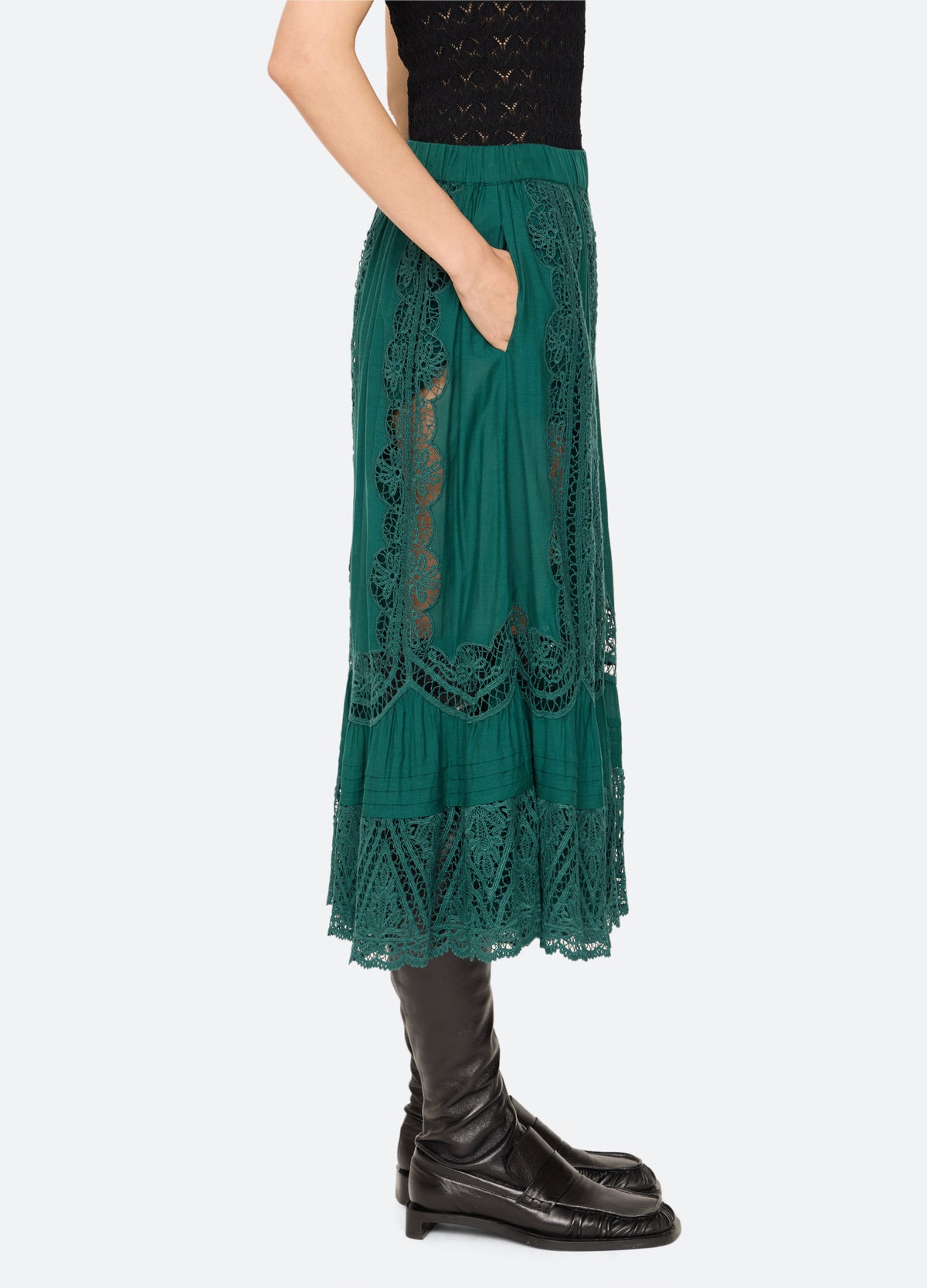 green-vali pants-side view - 14