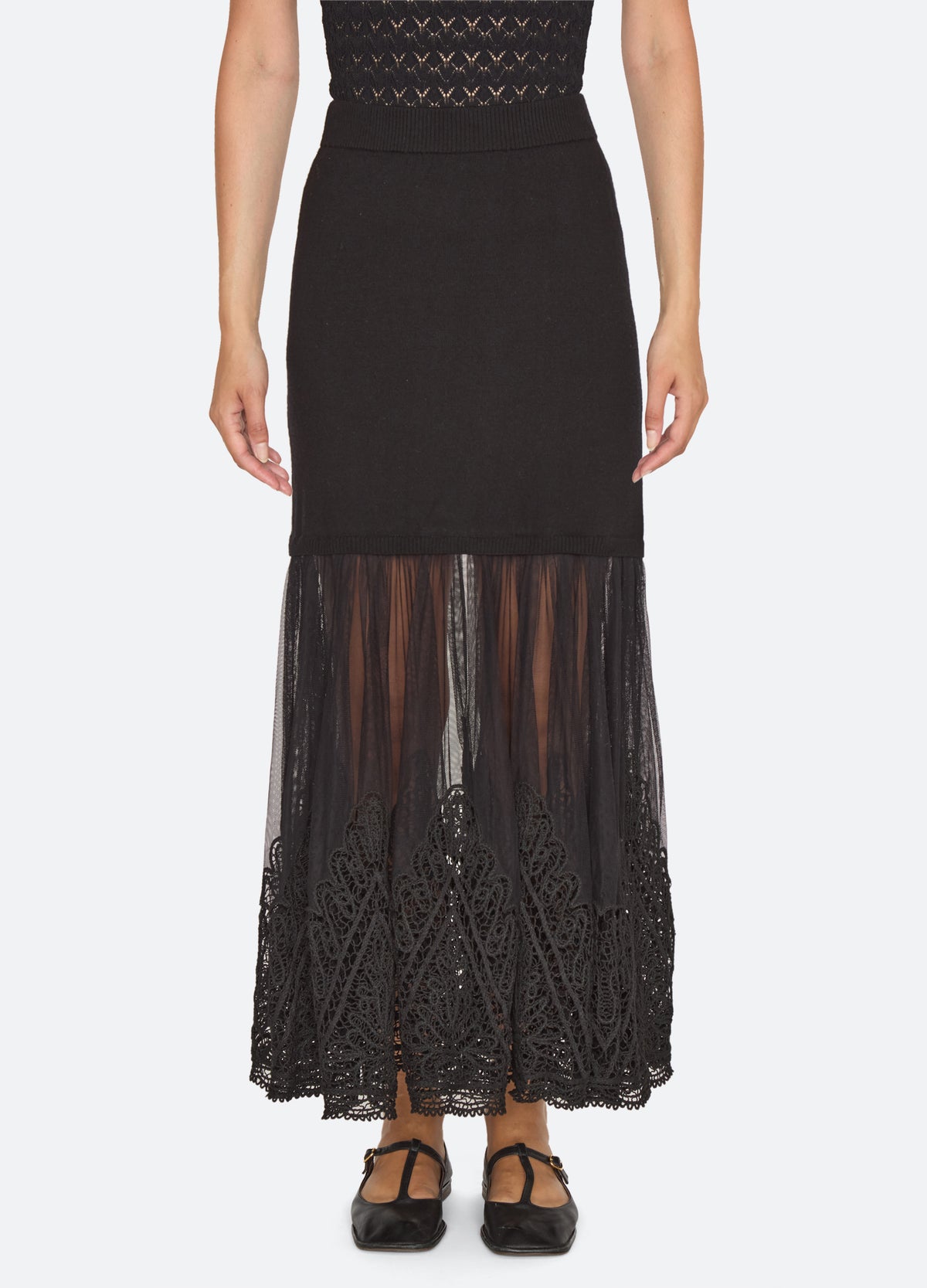 black-vali skirt-front view - 3