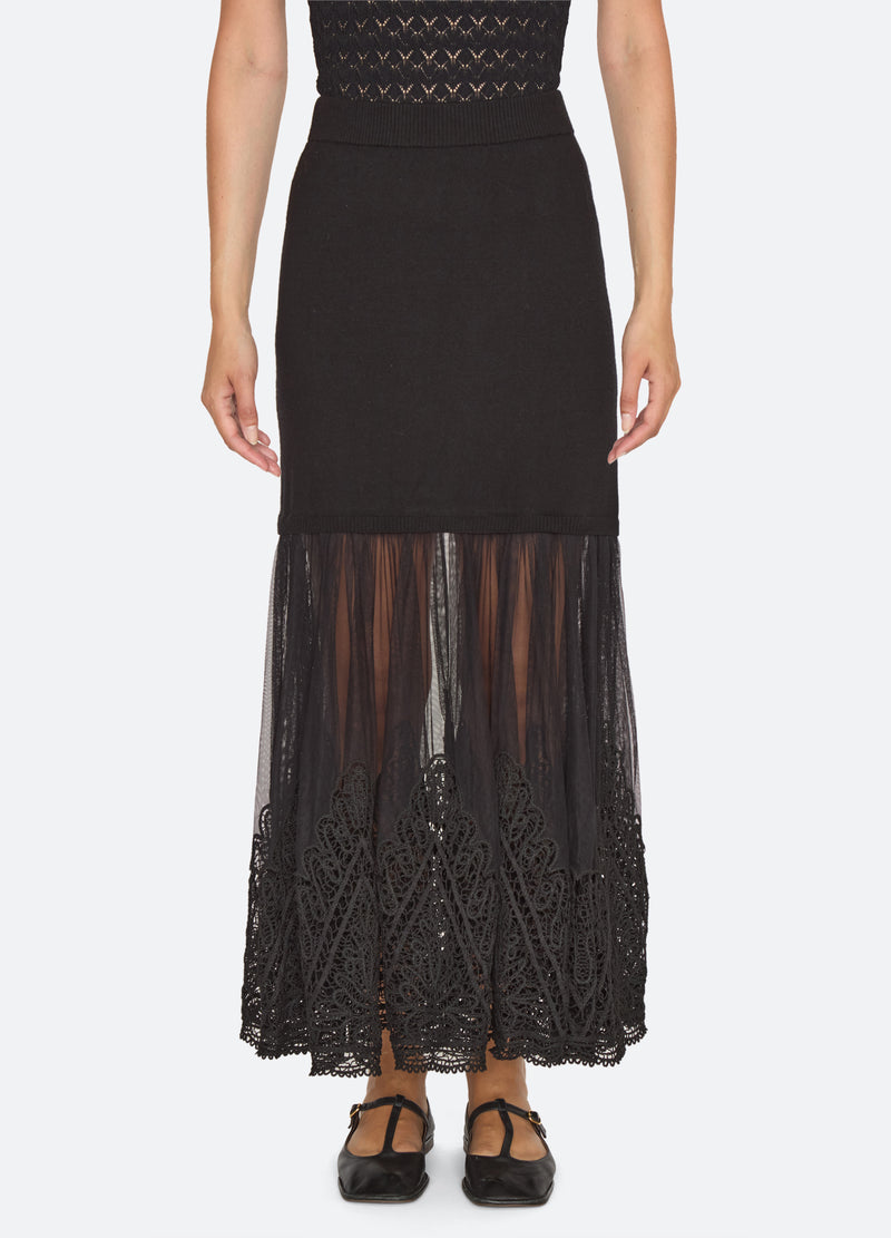black-vali skirt-front view - 3