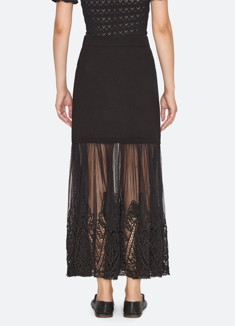 black-vali skirt-back view - 4