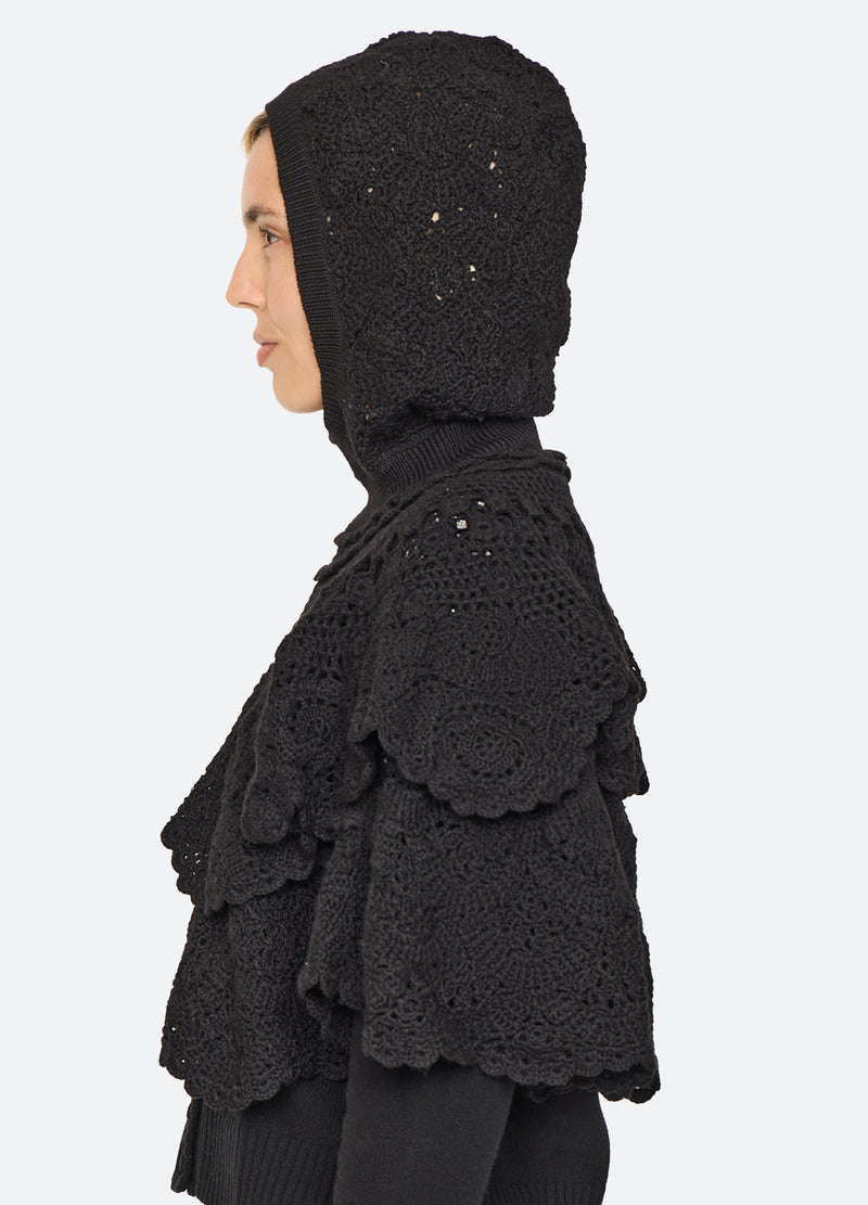 black-wright poncho-side view - 4