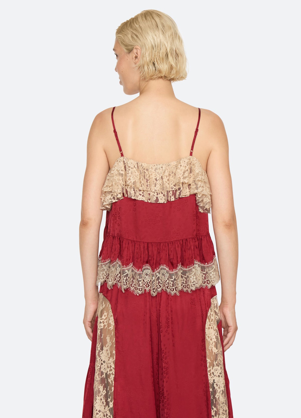 burgundy-ethel camisole-back view - 2