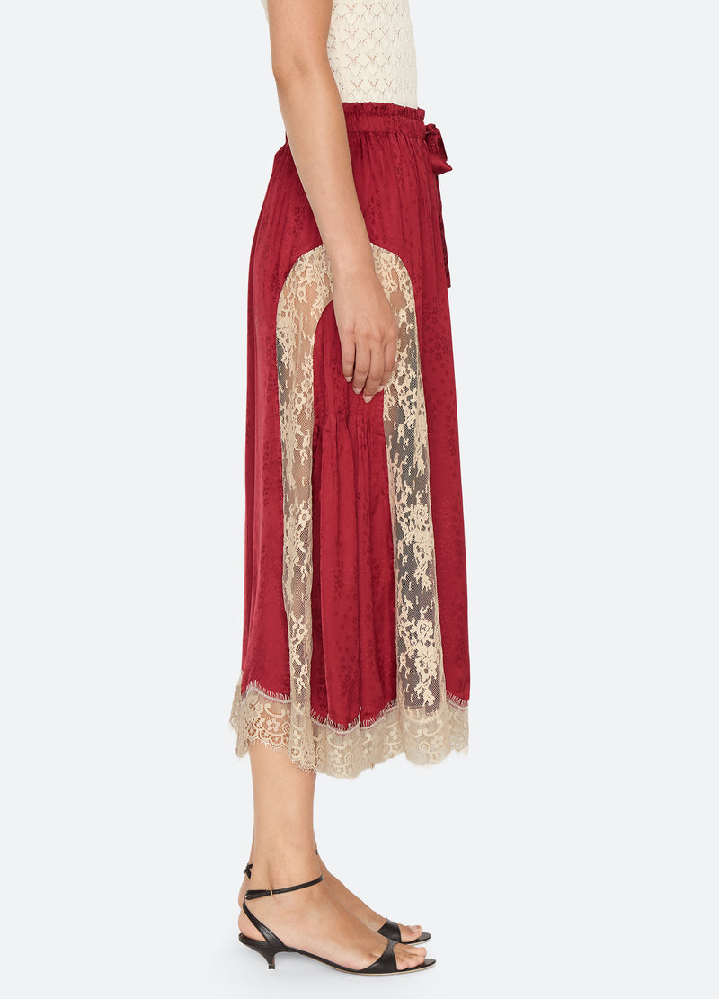 burgundy-ethel pants-side view - 4