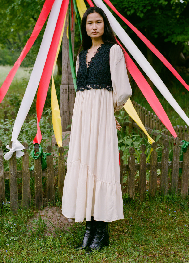 multi-adelina combo dress-editorial view - 2