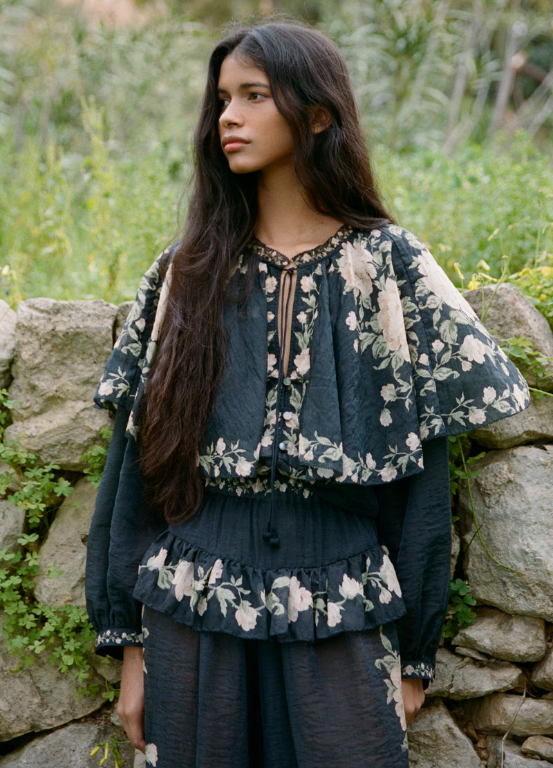 black-christina blouse-editorial view - 1
