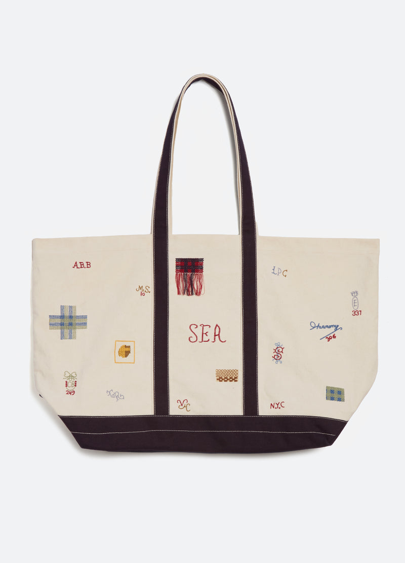 cream-claira tote-front view - 1