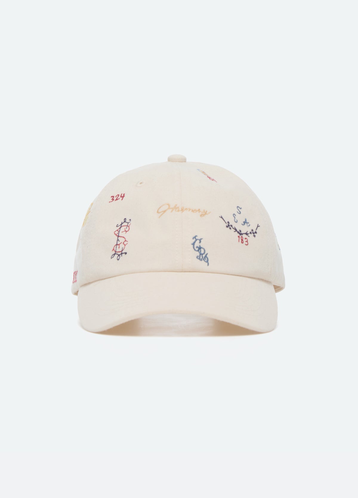 cream-claira hat-front view - 3