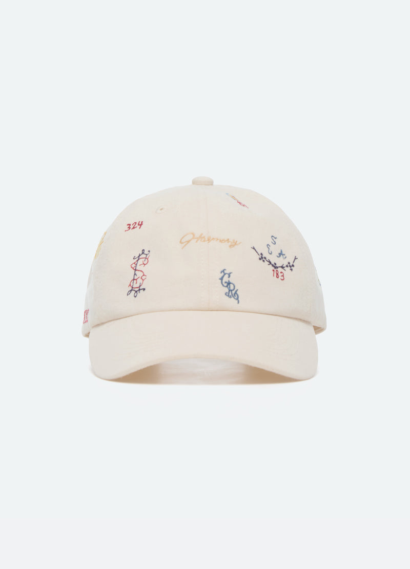 cream-claira hat-front view - 3